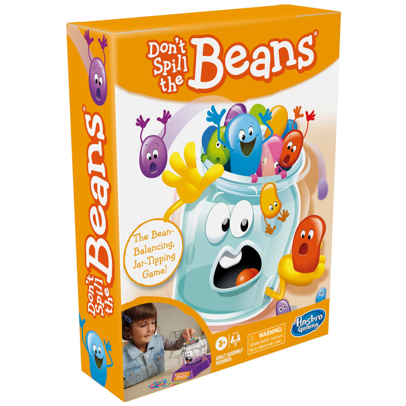 Hasbro Gaming Don't Spill The Beans Game for Kids, Easy and Fun Balancing Game for Kids Ages 3 and Up, Preschool Games for 2 Players, Kids Board Games