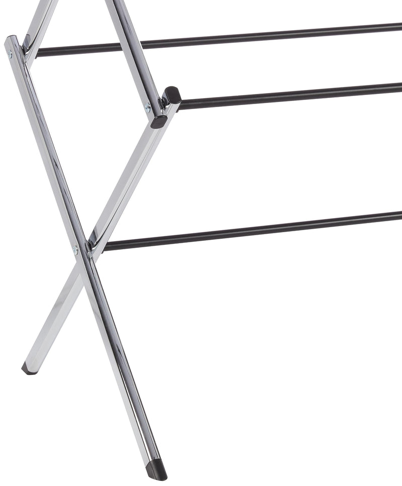 Sturdy Foldable Chrome Laundry Rack for Air Drying 29.4 x 14.8 x 41.9 Inches