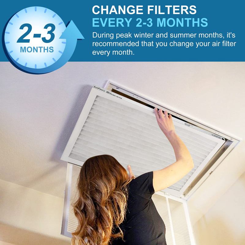 LotFancy MERV 8 12x24x1 HVAC Air Filters - 4 Pack