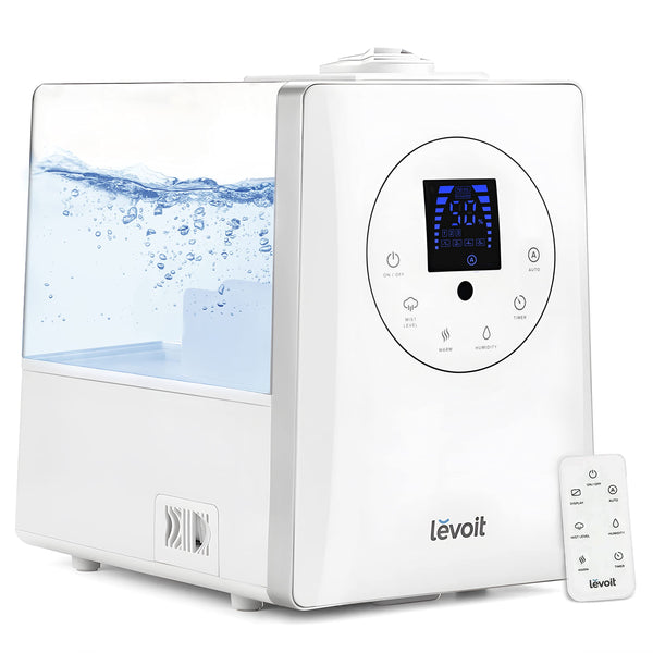 LEVOIT 6L Humidifiers for Bedroom Large Room Warm Cool Mist Air Vaporizer White