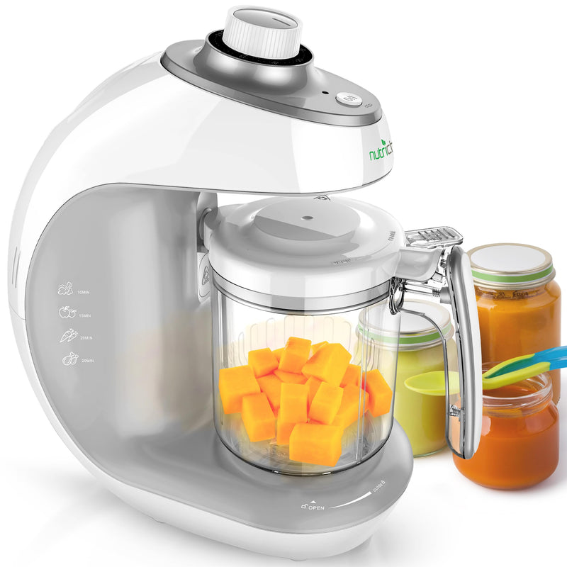 NutriChef Baby Food Maker 2 in 1 Steam Cooker & Puree Blender Adjustable Steam