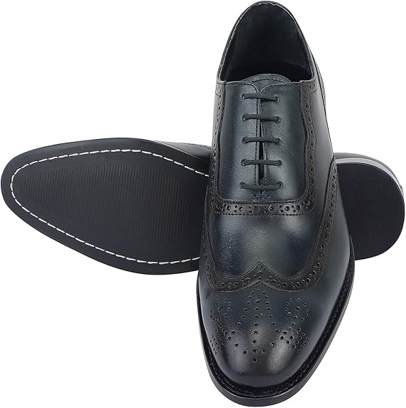 Libertyzeno Men's Navy Slip-On Dress Shoes Size 8.0