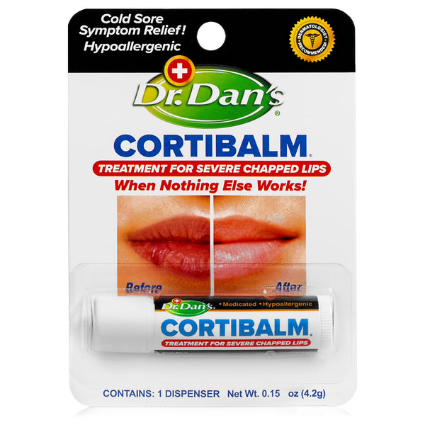 Dr Dan's Cortibalm Healing Lip Balm for Dry Cracked Lips 1 Pack