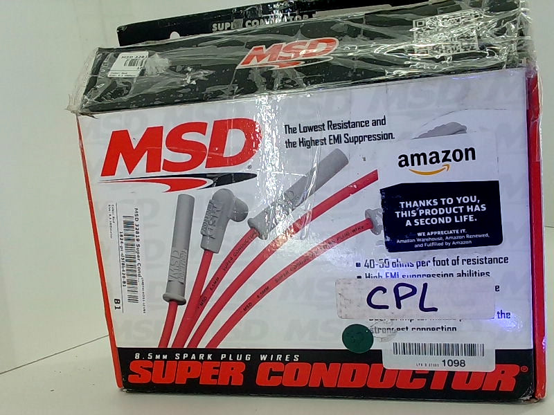 Msd Super Conductor Spark Plug Color Red Size Ls1 97 On