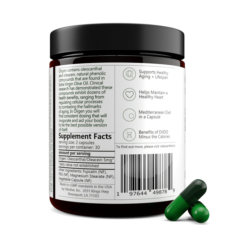 Oligen Olive Oil Extract Supplement 60 Count