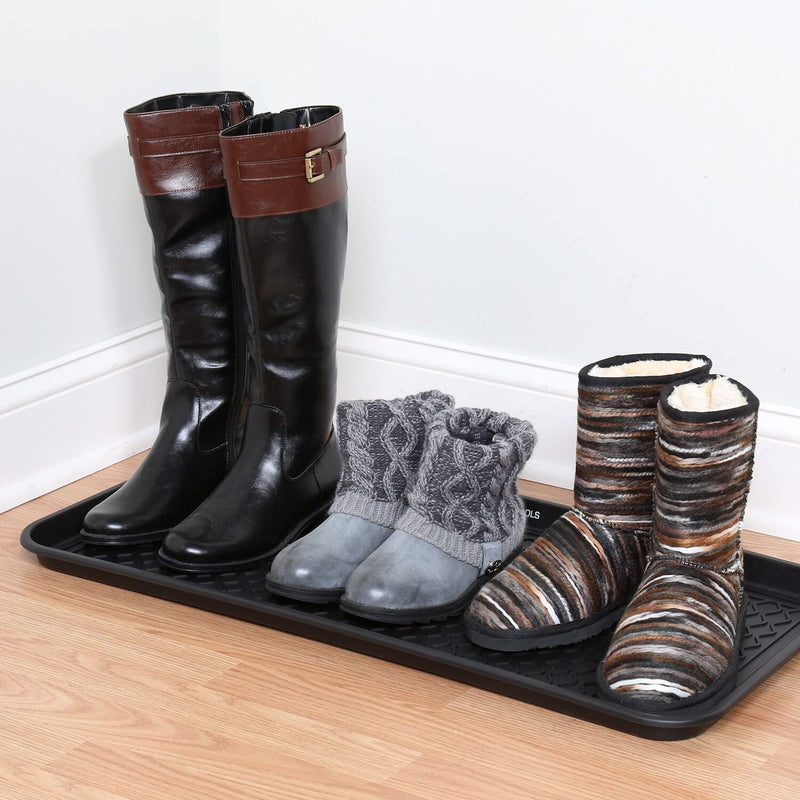 Heavy Duty Boot Trays for Entryway - Set of 2 Muddy Mats 30 Inch