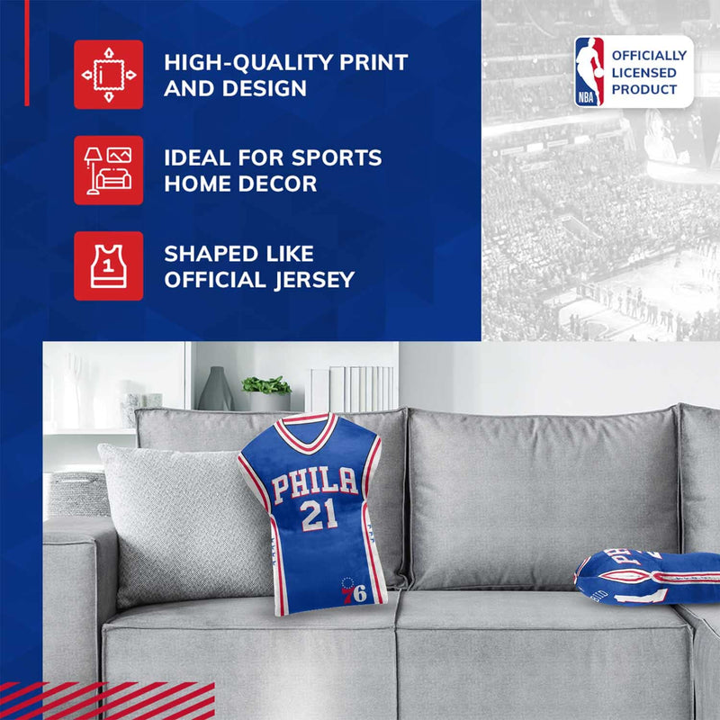 Philadelphia 76ers Jersey Cloud Pillow Bedding Accessory