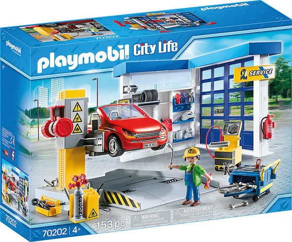 Playmobil City Life Car Repair Garage Playset