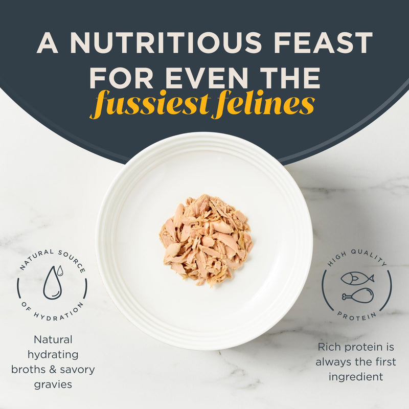 Reveal Natural Wet Cat Food 24 Count Grain Free Limited Ingredient Canned Food For Cats Tuna Fillet In Broth 2.47 Oz Cans