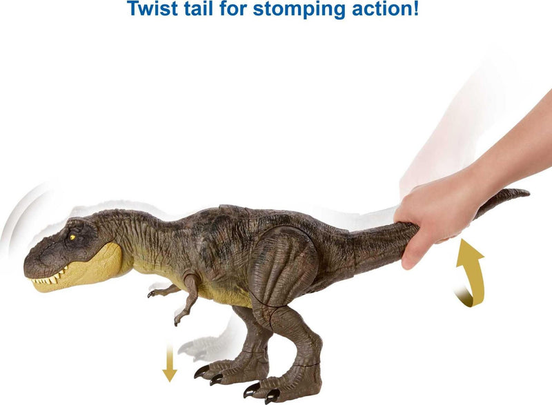 Stomp 'N Escape T. Rex Action Figure - Jurassic World Toy 8.5 Inch