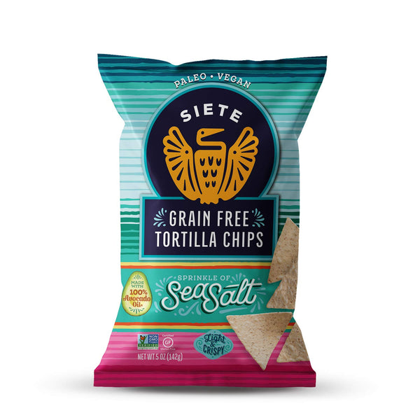 Siete Grain Free Sea Salt Tortilla Chips 5 Oz Bag