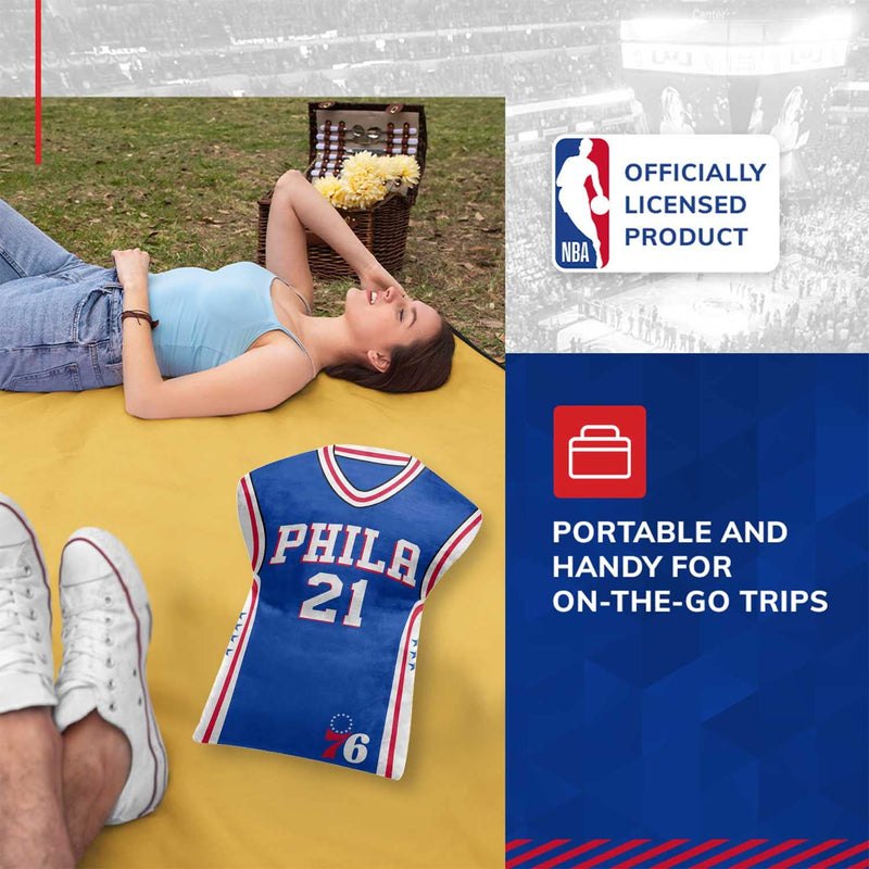 Philadelphia 76ers Jersey Cloud Pillow Bedding Accessory