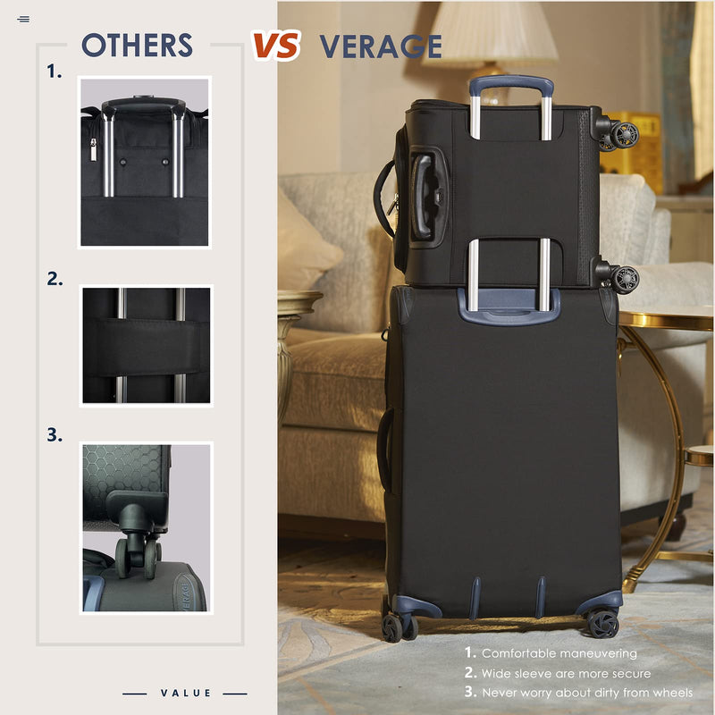 Verage 14.5-Inch Underseat Spinner Luggage with USB