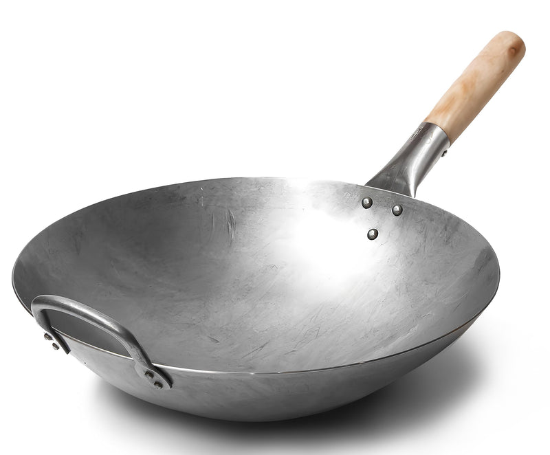 Craft Wok Hand-Hammered 14-Inch Carbon Steel Wok