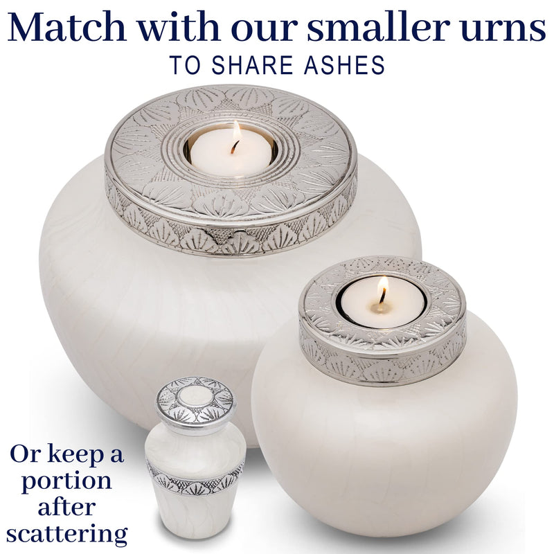 FOVERE Large Decorative Ashes Urns for Ashes Adult Male or Female