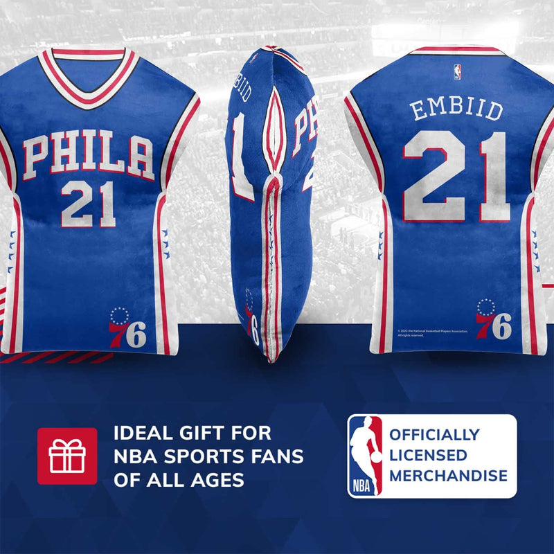 Philadelphia 76ers Jersey Cloud Pillow Bedding Accessory