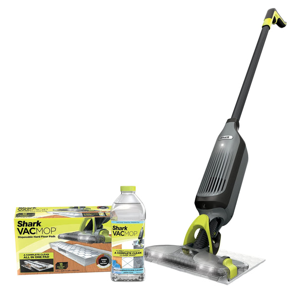 Shark Vm252 Vacmop Pro Cordless Vacuum Mop With Led Lights Pads & Solution Gray