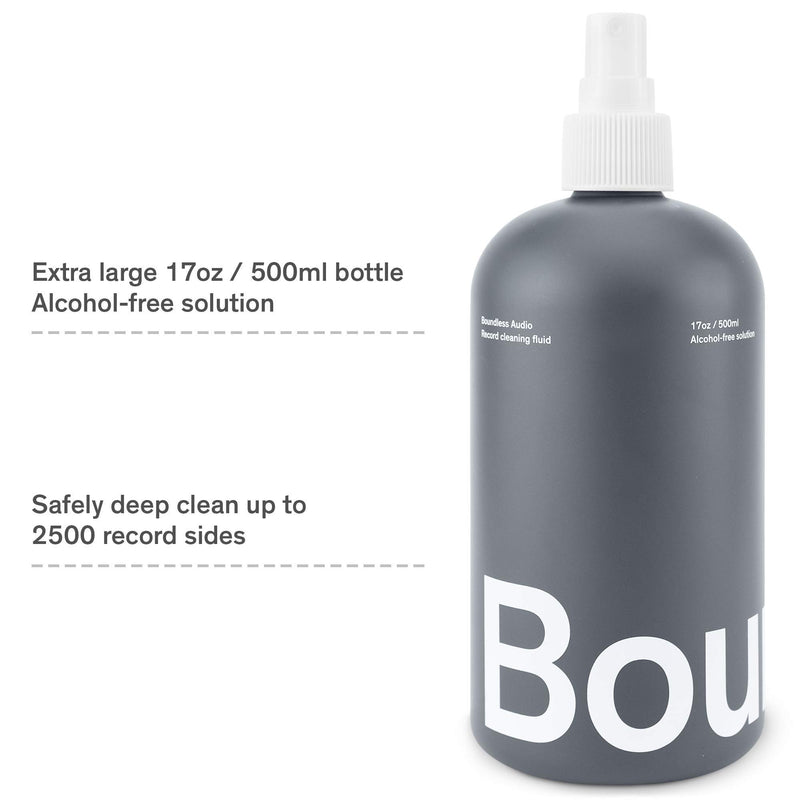 Boundless Audio 17oz Vinyl Record Cleaner Fluid Spray Bottle