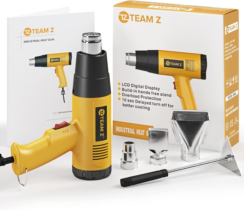 Team Z Heat Gun Kit Color Yellowblack Size 1800w