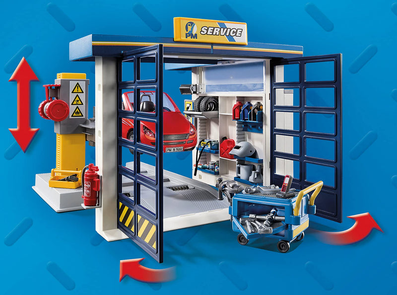 Playmobil City Life Car Repair Garage Playset