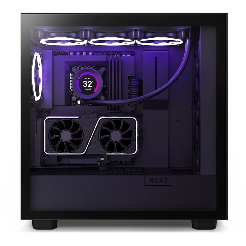 NZXT Vertical GPU Mounting Kit with PCIe 4.0 Riser Cable - Black