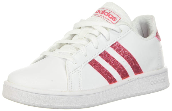 Adidas Kids’ Grand Court K Sneaker Real Pink & White 5 M Us Pair of Shoes