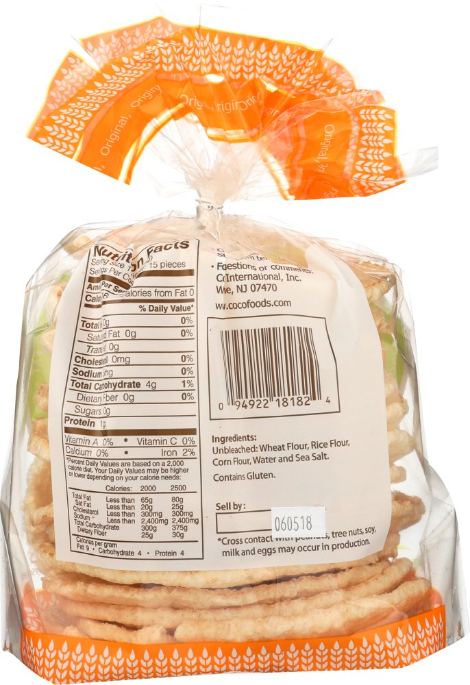 Coco Lite Multigrain Pop Cakes Original Snacks 2.64 Oz