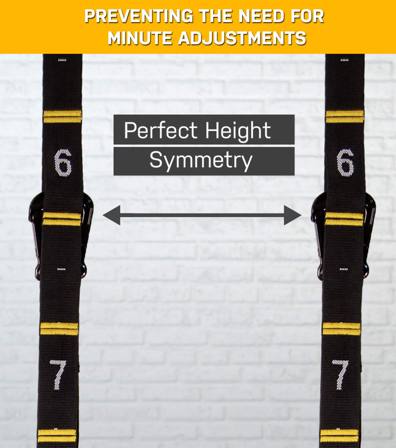 Quick Adjust Gymnastic Ring Straps with Carabiners and Video Guide