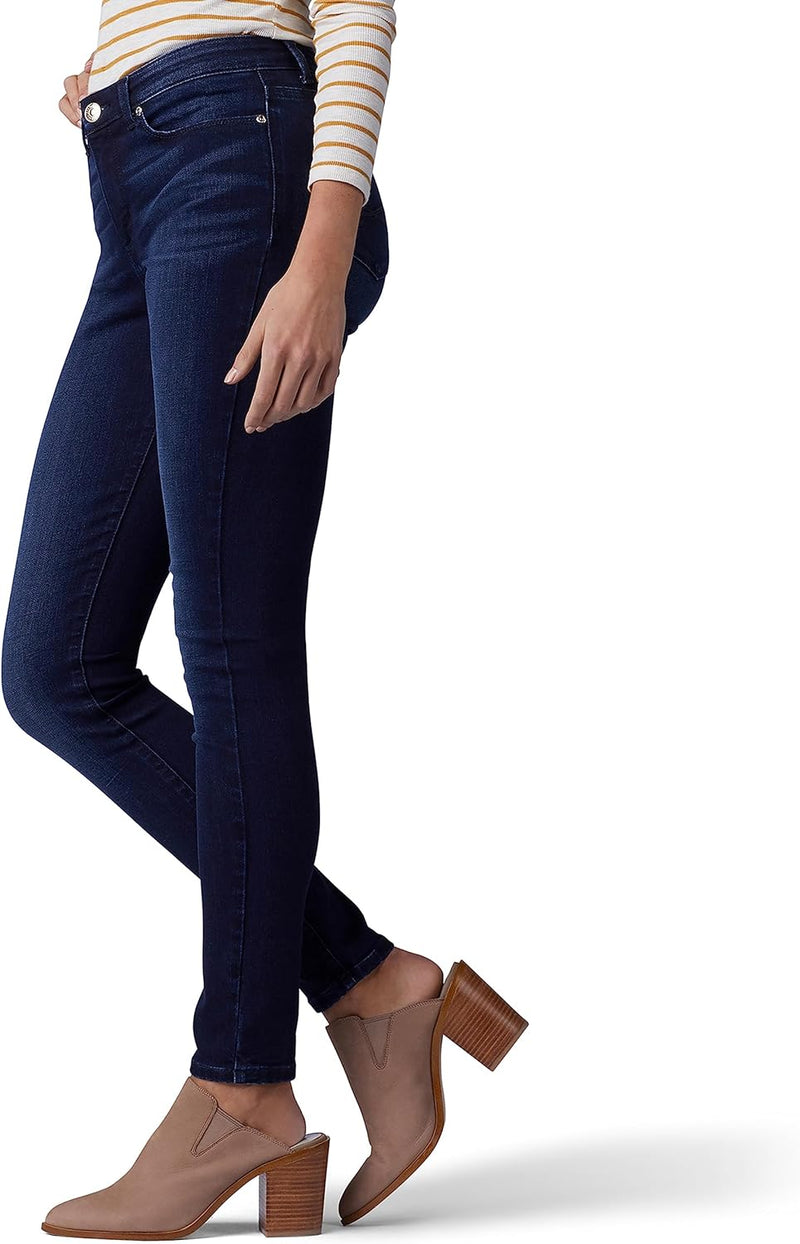 Lee Women Sculpting Slim Fit Skinny Leg Jean Nightingale 18 Short