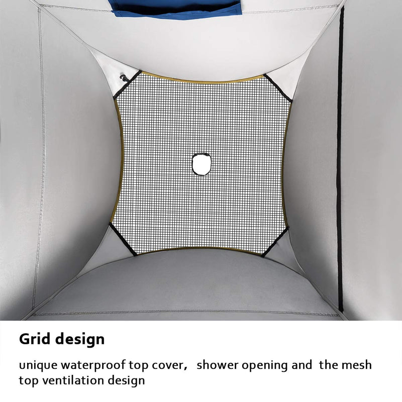 Portable Blue Pop-Up Privacy Tent for Outdoor Use