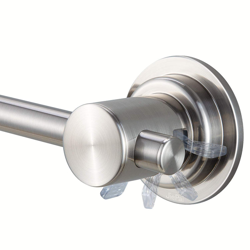 24 Inch Brushed Nickel Suction Cup Towel Bar Holder