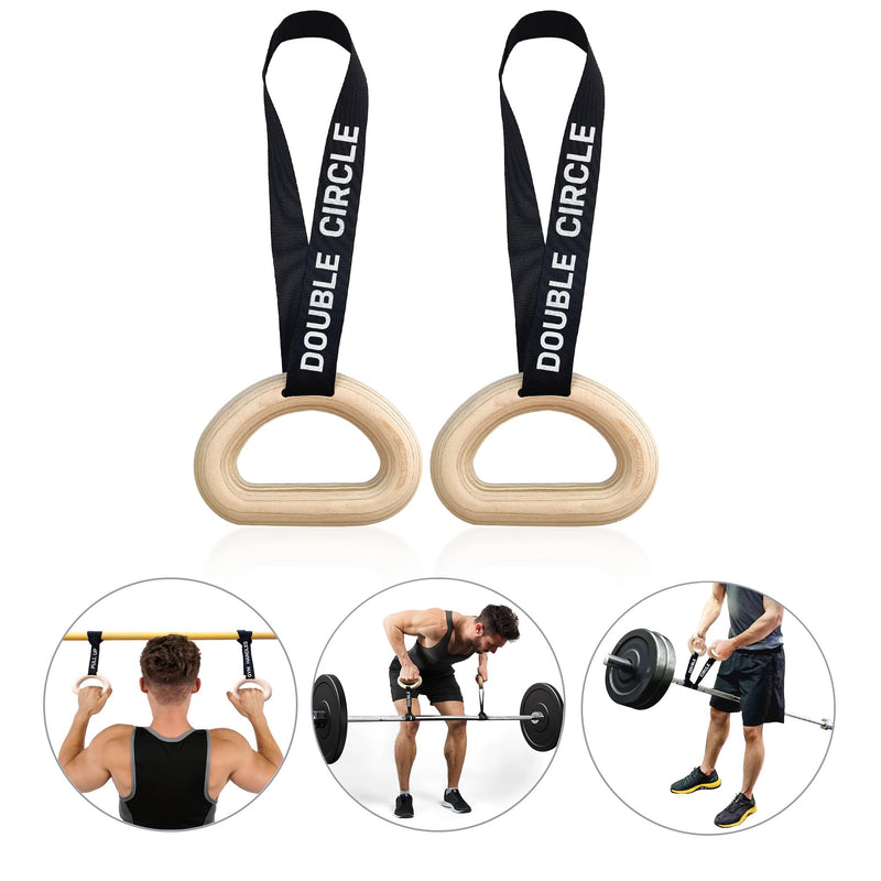 Double Circle Ergonomic Pull-Up Handles with Swivel