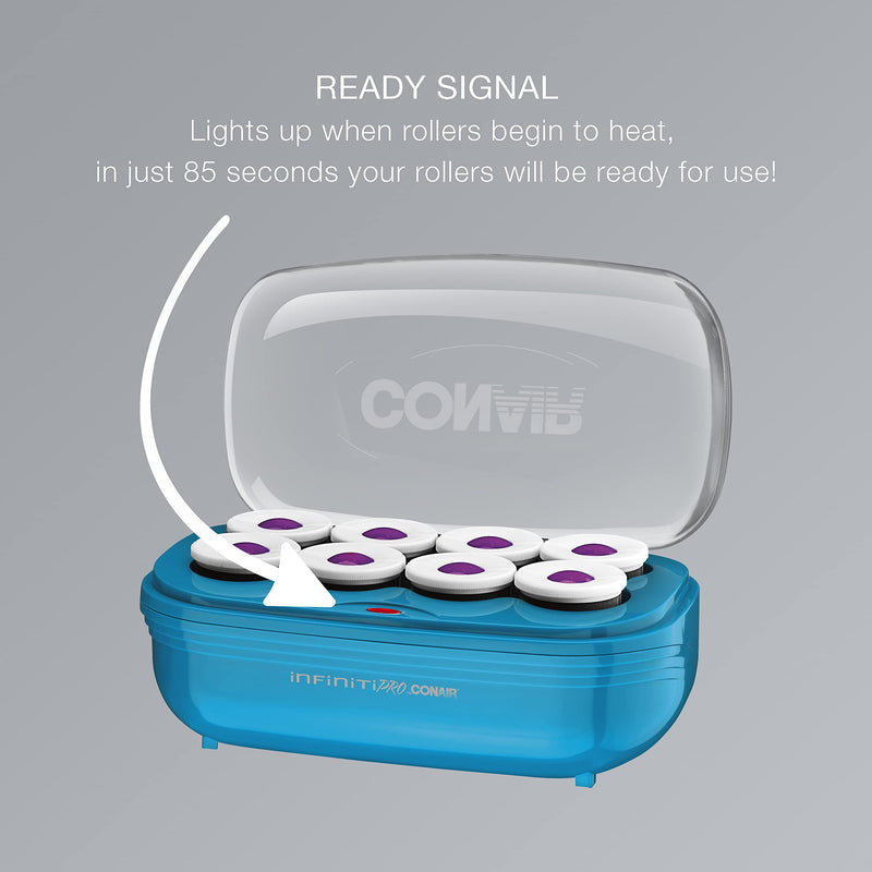 Conair Ceramic Hot Rollers Set with Clips for Voluminous Waves