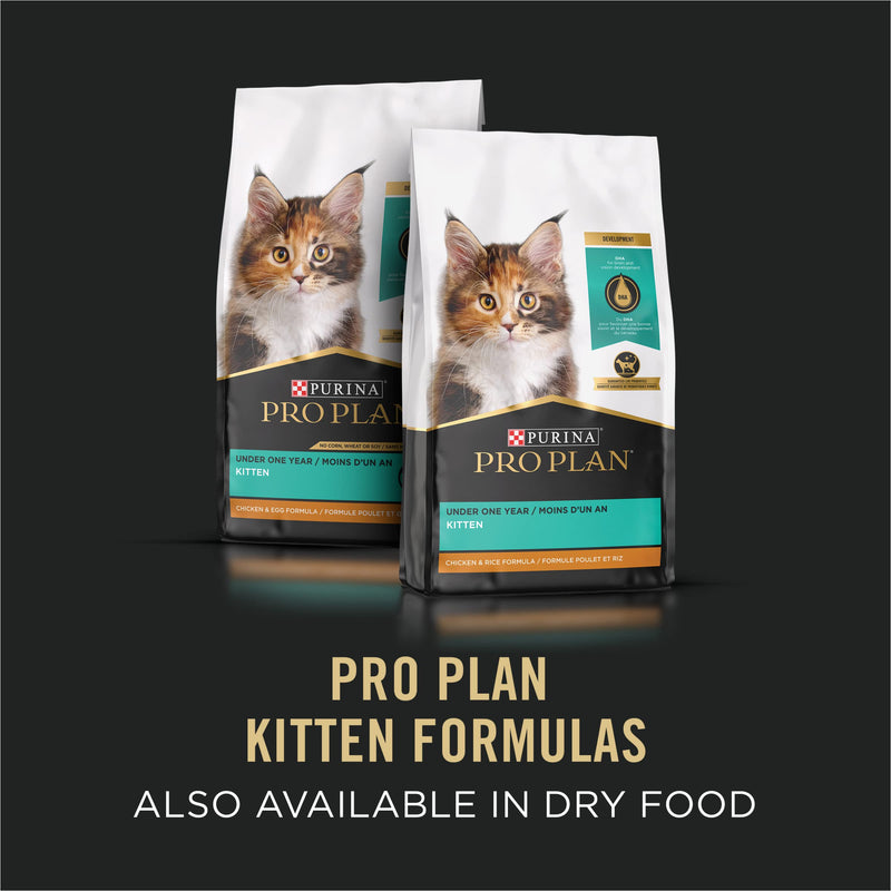 Purina Pro Plan Grain-free Wet Kitten Food Pate Chicken & Liver Entree 24 Pack