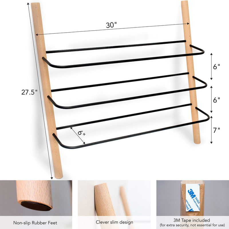 Wooden Shoe Rack Organizer Modern Shoe Rack That Holds 12 Pairs of Shoes