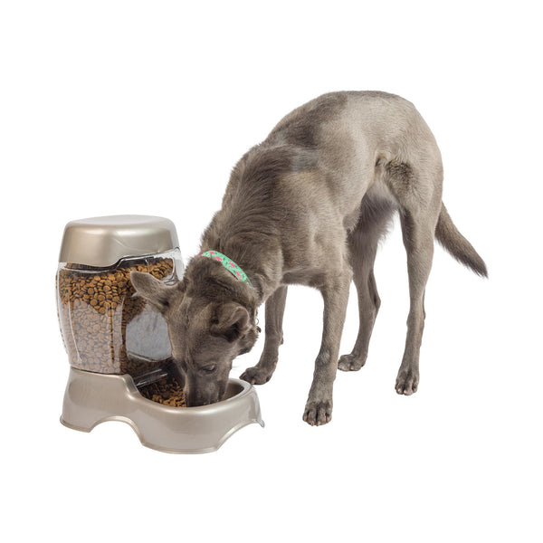 Petmate Pearl Tan Automatic Pet Feeder 12 lb