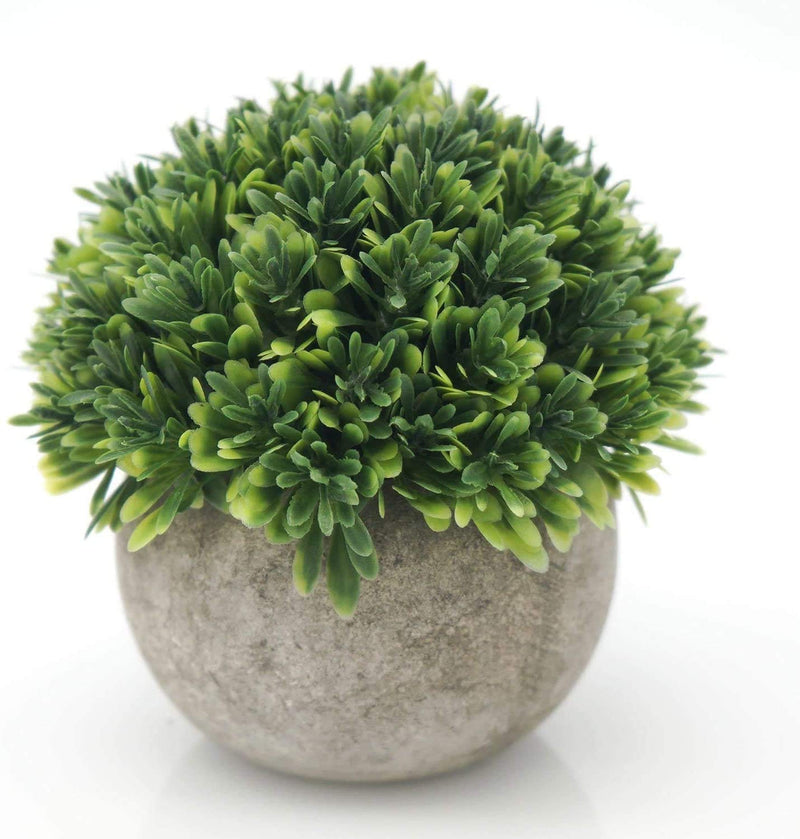 Velener Artificial Boxwood Topiary Faux Plant for Home & Office Decor