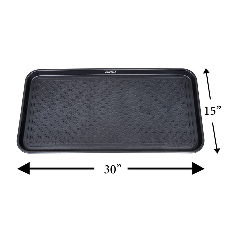 Heavy Duty Boot Trays for Entryway - Set of 2 Muddy Mats 30 Inch