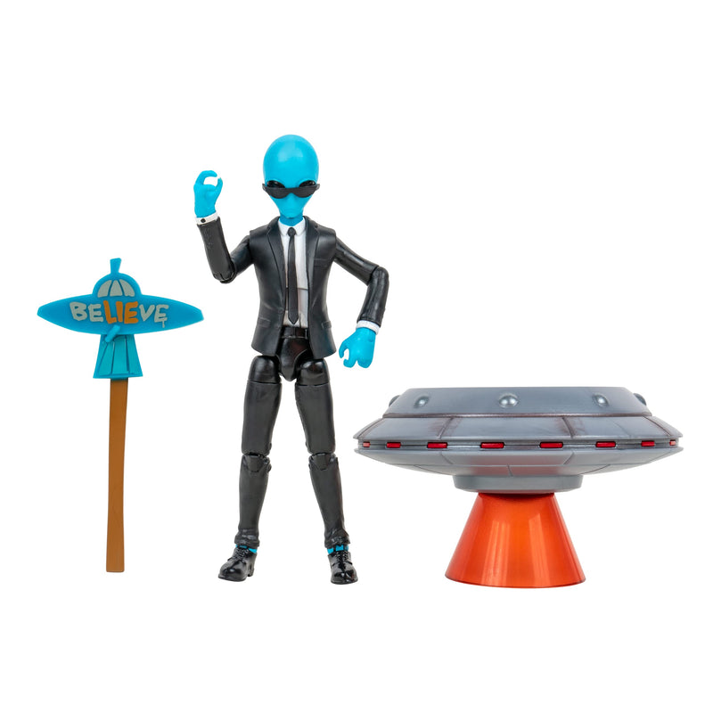 Fortnite Emote Series Human Bill 4-Inch Figure with Lil’ Saucer Vehicle