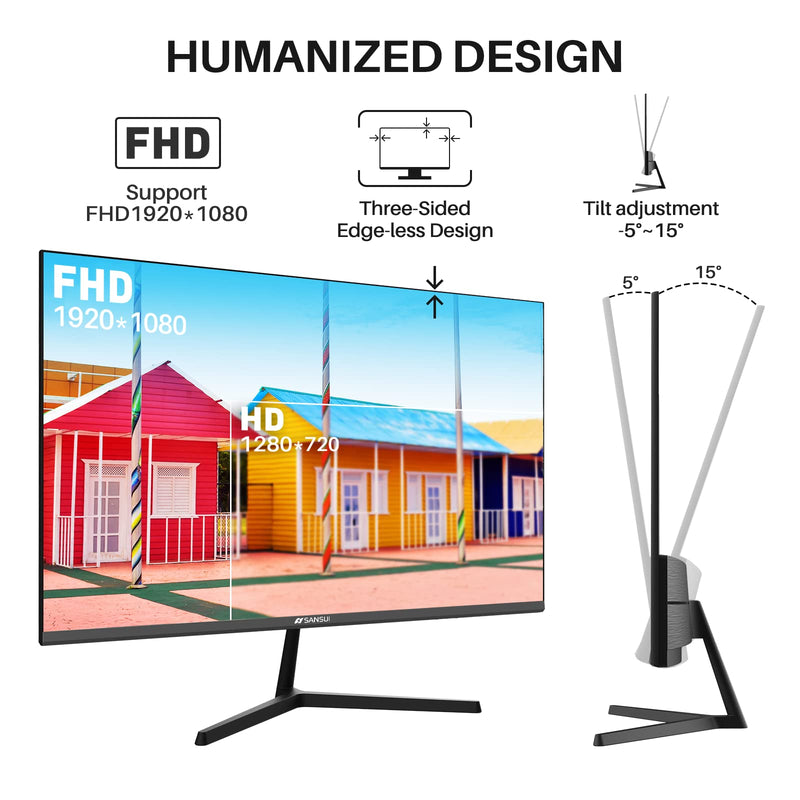 Sansui 24 Inch 100hz Ips Monitor Fhd 1080p With Usb Type C and Hdmi