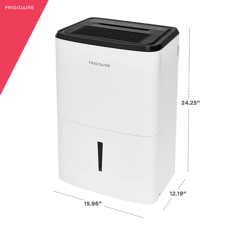 Frigidaire 35 Pint Dehumidifier With Washable Filter & Custom Humidity Control White