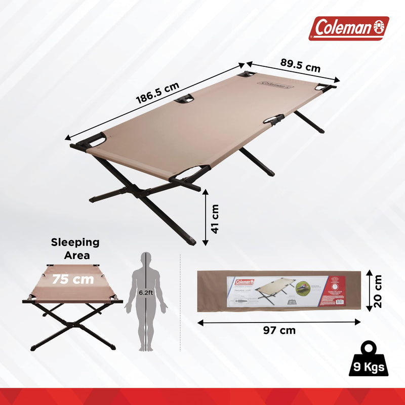 Coleman Trailhead II Folding Grey Camping Cot