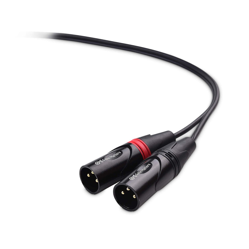 Cable Matters Dual Rca to Xlr Male Unbalanced Audio Interconnect Cable 6 Feet