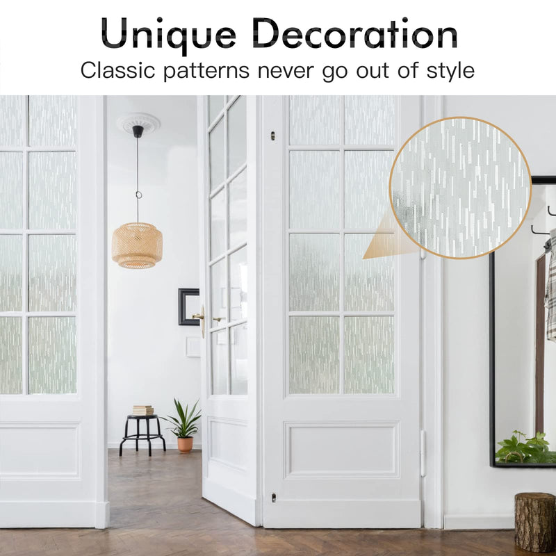 Frosted Glass Window Film Heat Blocking 23.6" x 78.7"