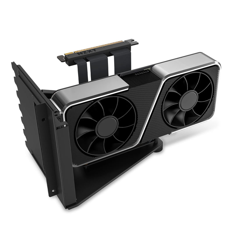 NZXT Vertical GPU Mounting Kit with PCIe 4.0 Riser Cable - Black