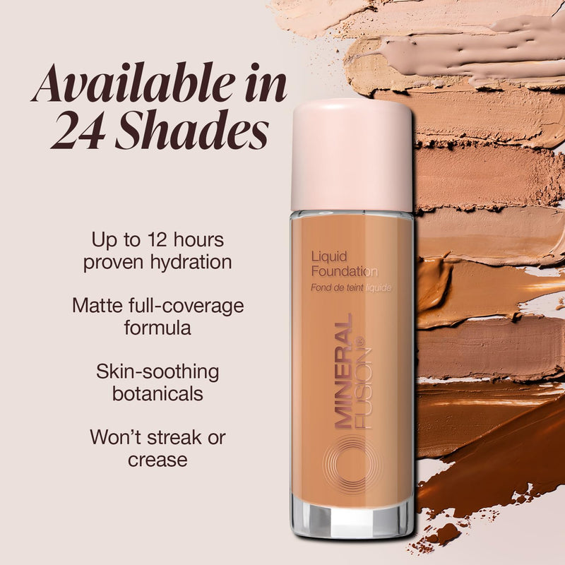 Mineral Fusion Deep 3 Matte Liquid Foundation 1 Fl Oz