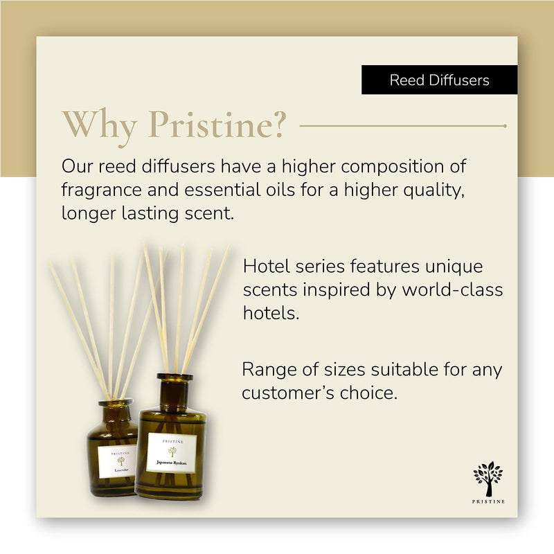 Pristine Himalayan Reed Diffuser Bergamot Orange & Rose Oil for Home Decor