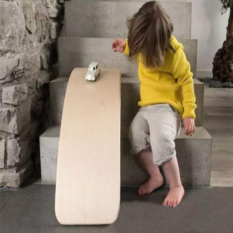 Natural Wooden Wobble Balance Board for Kids and Adults - 35 Inch