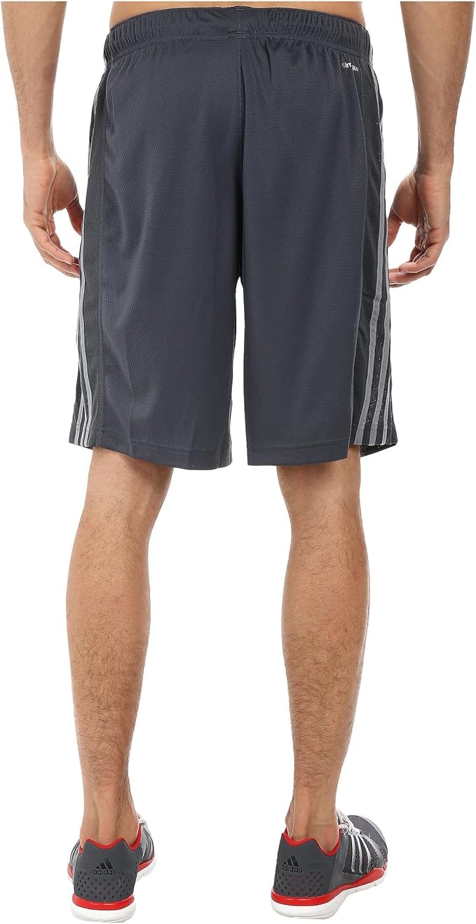 Adidas Mens Essential 3 Stripe Short Relaxed Fit Pull On Active Shorts Color Black/white Size 3X-Large