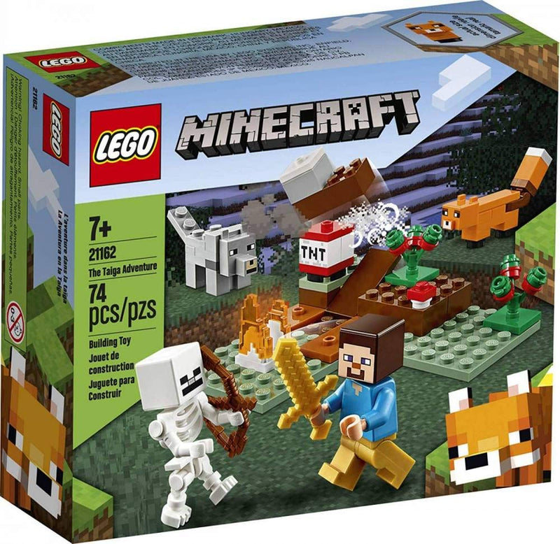 LEGO Minecraft Taiga Adventure Set 21162 for Kids (74 Pieces)